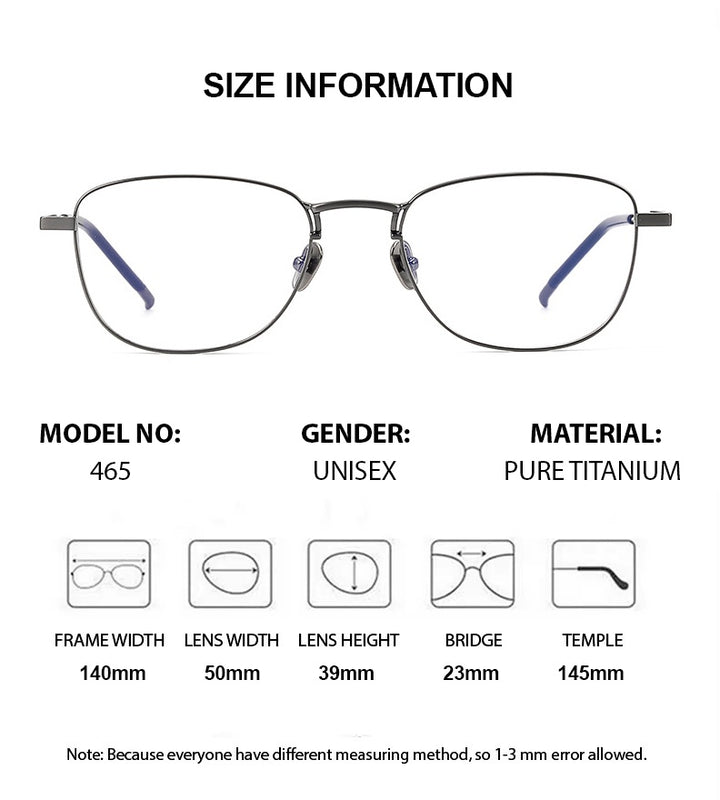 Chashma Unisex Full Rim Polygon Square Titanium Eyeglasses 887465 — view 1 | Chashma at FuzWeb