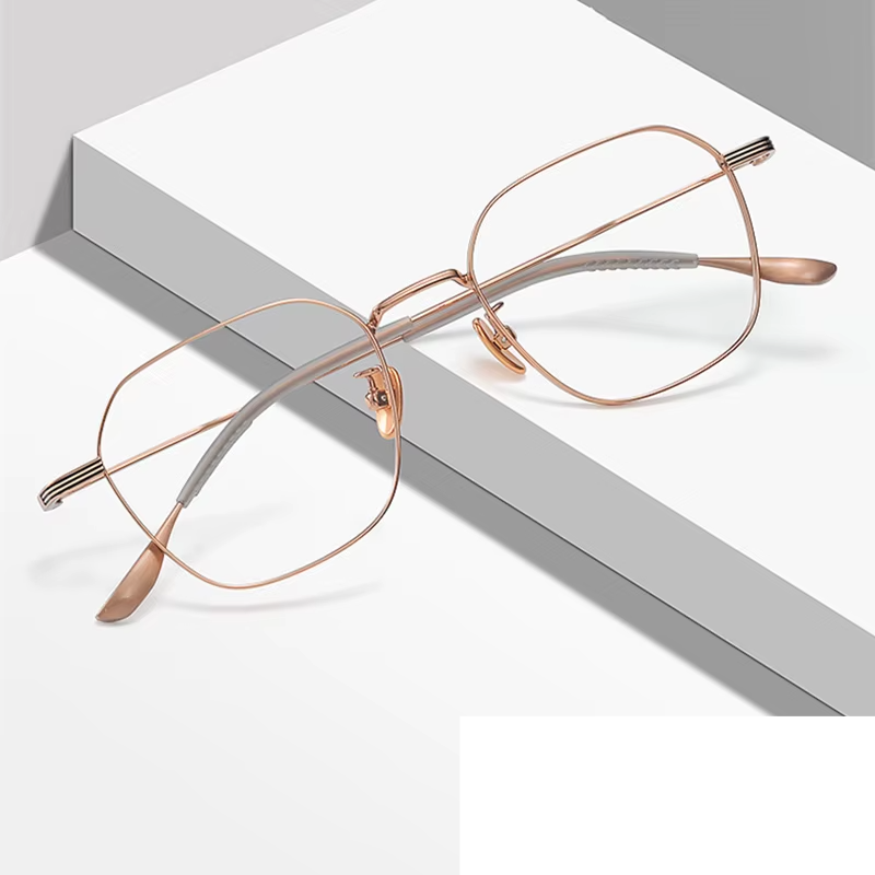 Kocolior Women's Full Rim Polygon Square Titanium Eyeglasses 42419