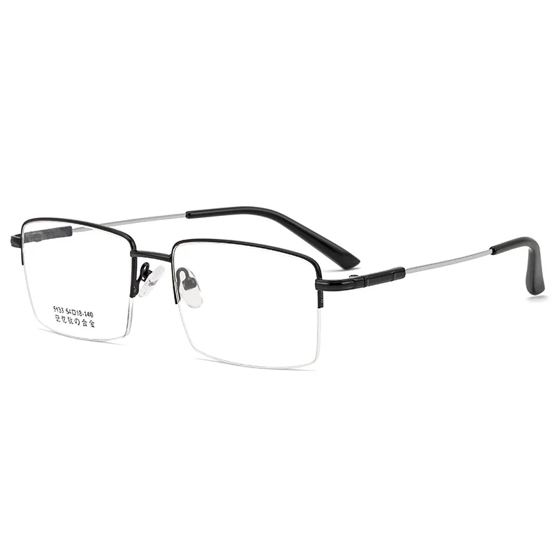 Gmei Optical 5133 unisex semi-rimless titanium alloy prescription eyeglasses — view 3