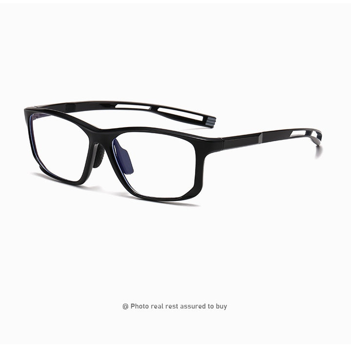 Chashma Ochki Unisex Full Rim Square Tr 90 Titanium Eyeglasses 883001.