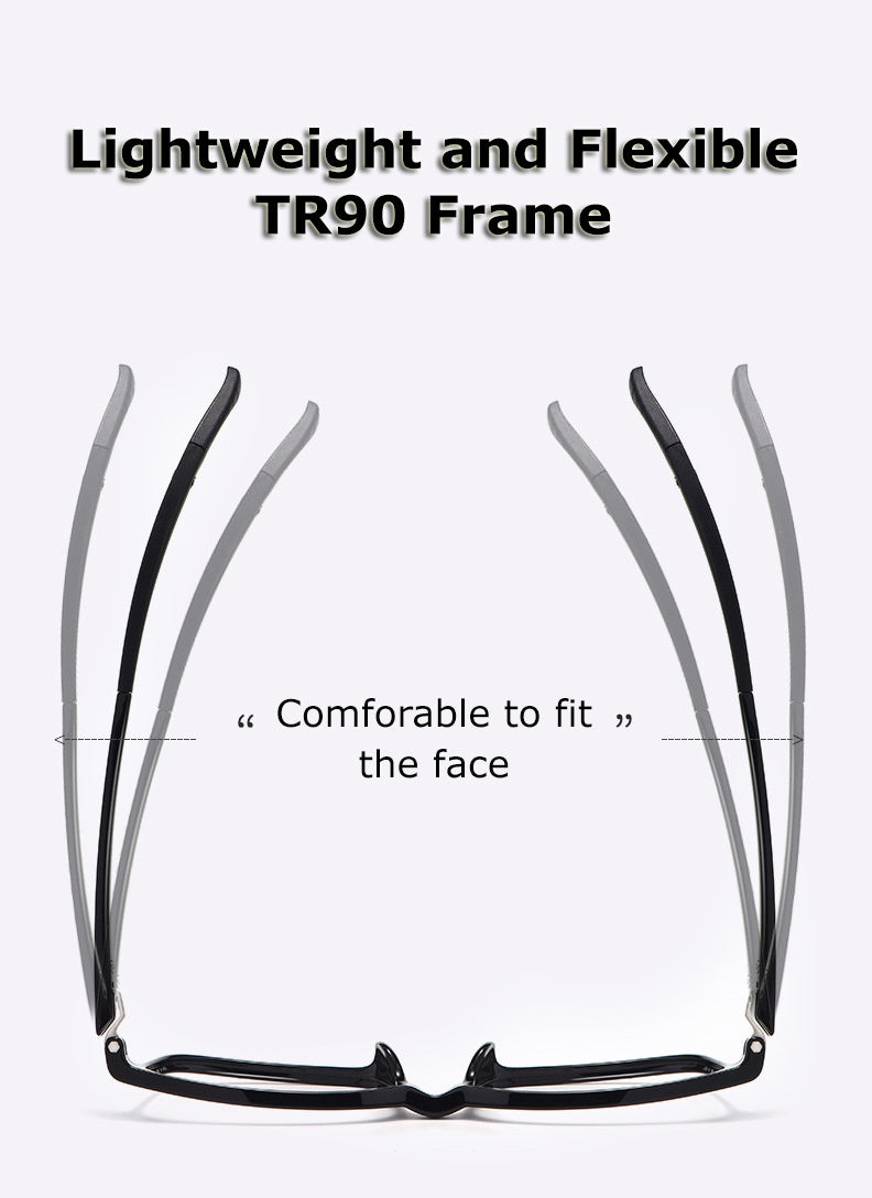 Chashma Ochki Unisex Full Rim Square Tr 90 Titanium Eyeglasses 5106.