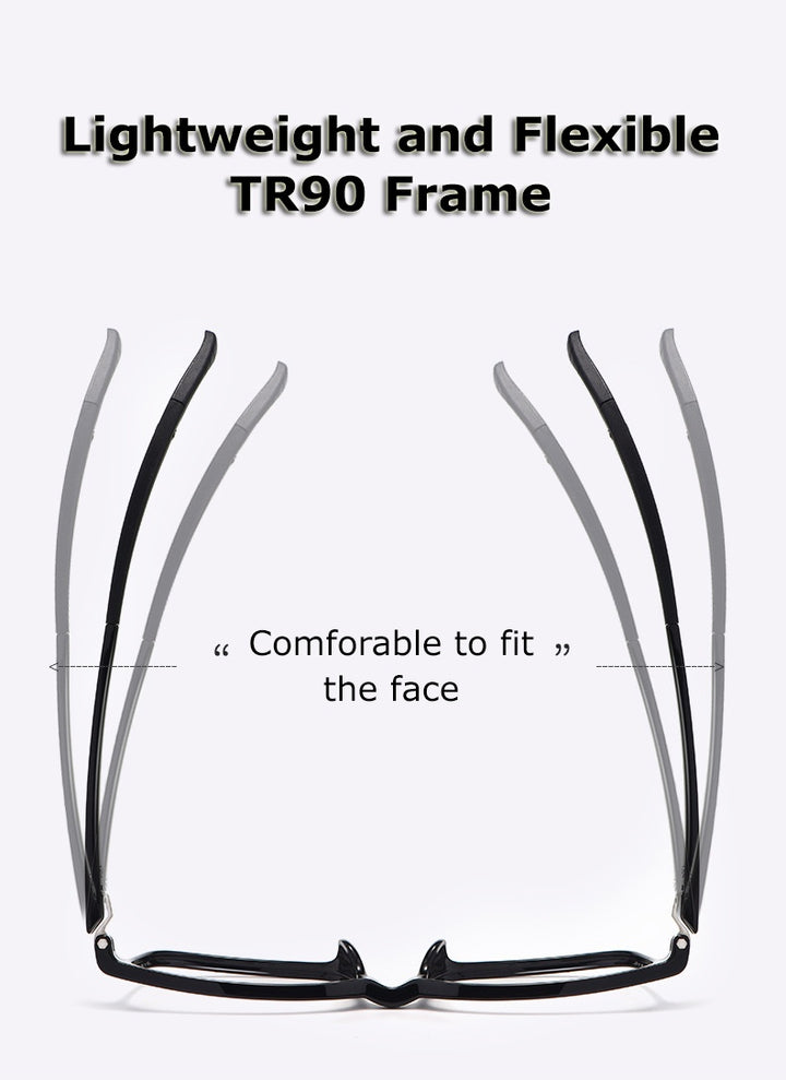 Chashma Ochki Unisex Full Rim Square Tr 90 Titanium Eyeglasses 5106.