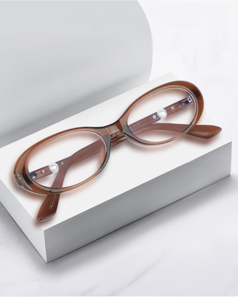 Kansepat Unisex Full Rim Oval Tr 90 Alloy Reading Glasses 77220 — view 1 | Kansept at FuzWeb