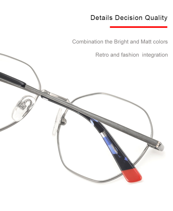 Krasivyy Womens Full Rim Flat Top Oval Titanium Eyeglasses 16425 — view 1 | Krasivyy at FuzWeb