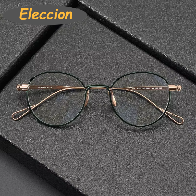 Eleccion Women's Full Rim Oval Titanium Acetate Eyeglasses 942153 Full Rim Eleccion