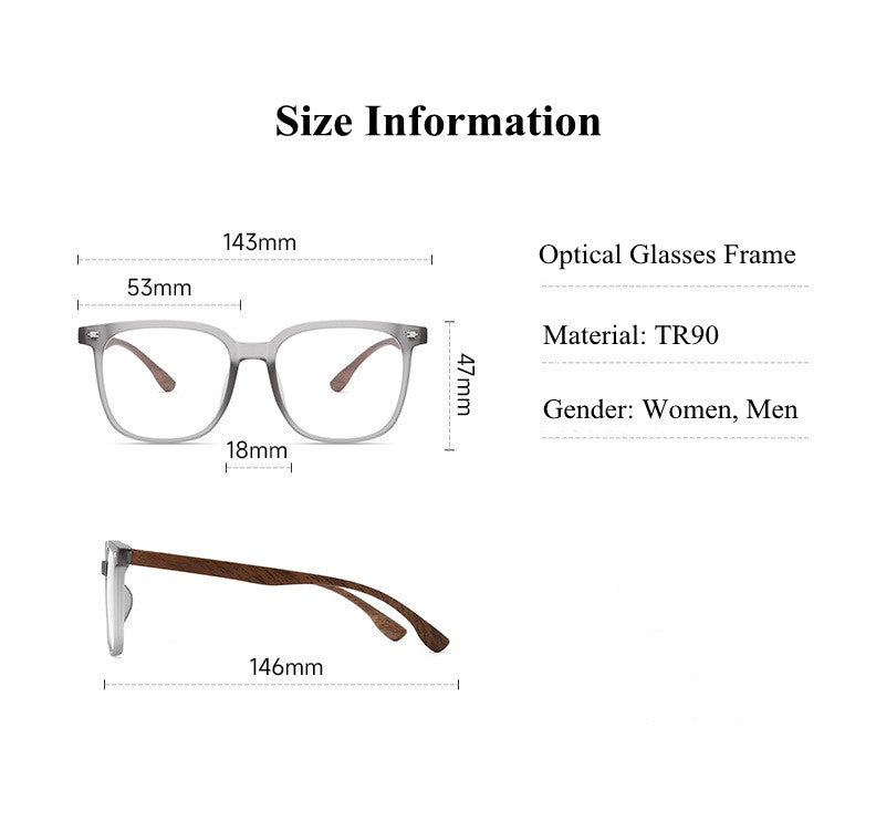 Chashma Ottica Unisex Full Rim Square Tr 90 Titanium Eyeglasses 9056 — view 1 | Chashma Ottica at FuzWeb