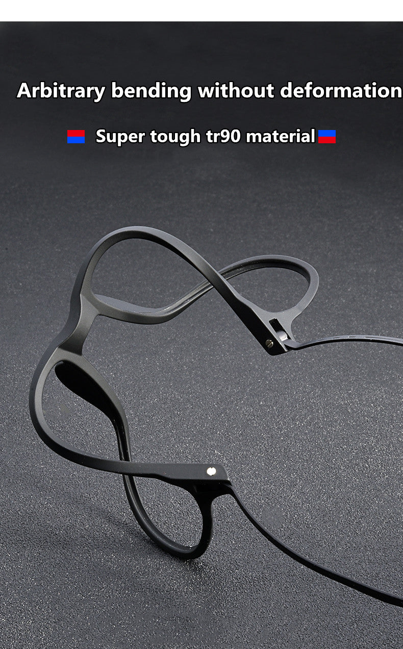 Kocolior Unisex Full Rim Square Tr 90 Titanium Hyperopic Reading Glasses F3003 — view 2 | Kocolior at FuzWeb
