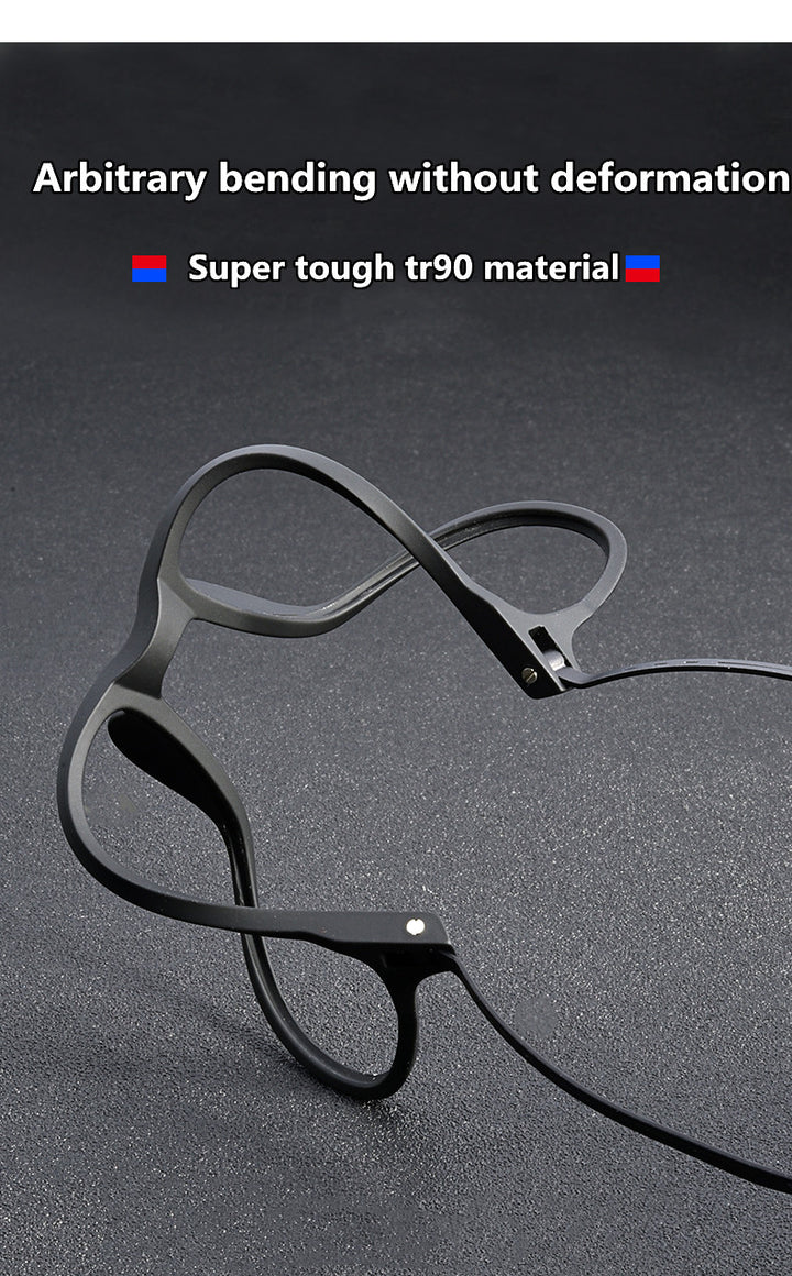 Kocolior Unisex Full Rim Square Tr 90 Titanium Hyperopic Reading Glasses F3003 — view 2 | Kocolior at FuzWeb