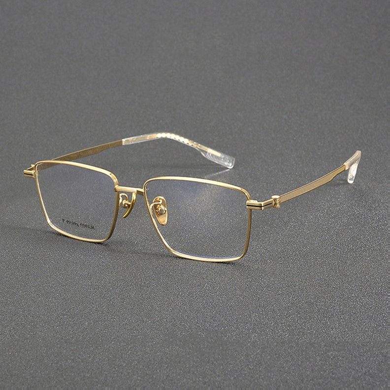 Chashma Unisex Full Rim Polygon Square Titanium Eyeglasses 886021.