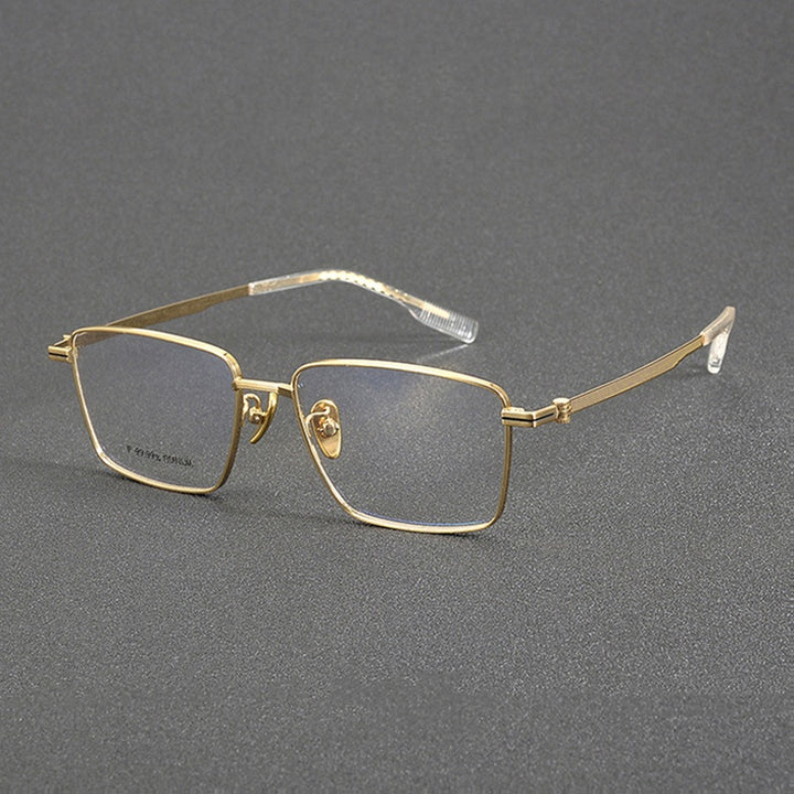 Chashma Unisex Full Rim Polygon Square Titanium Eyeglasses 886021.