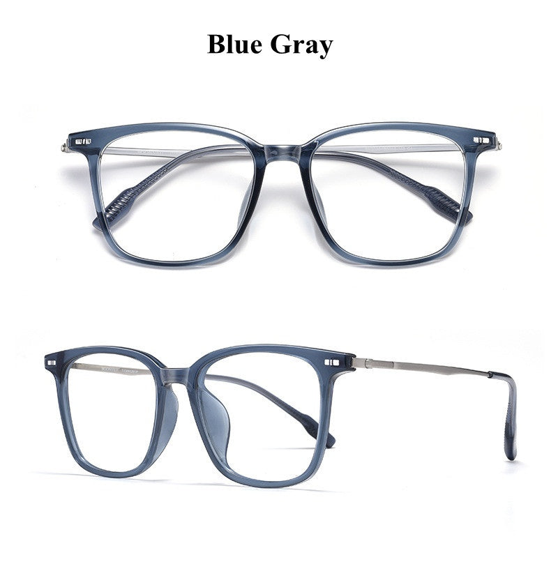 Chashma Ochki Unisex Full Rim Square Tr 90 Titanium Eyeglasses 331020.