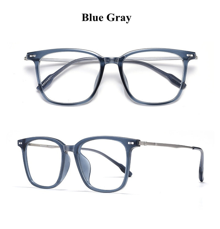 Chashma Ochki Unisex Full Rim Square Tr 90 Titanium Eyeglasses 331020.