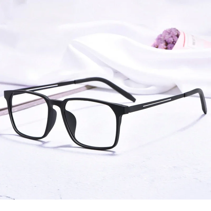 Handoer Unisex Full Rim Square Tr 90 Titanium Eyeglasses 78878