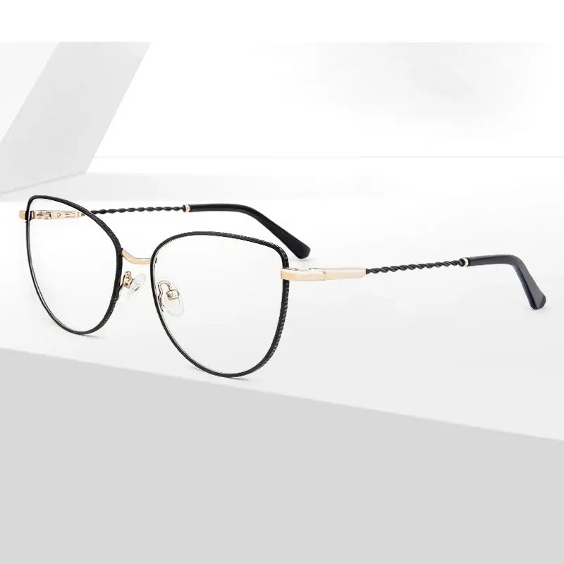 Kansept Womens Full Rim Oval Metal Frames 019600 — view 1 | Kansept at FuzWeb