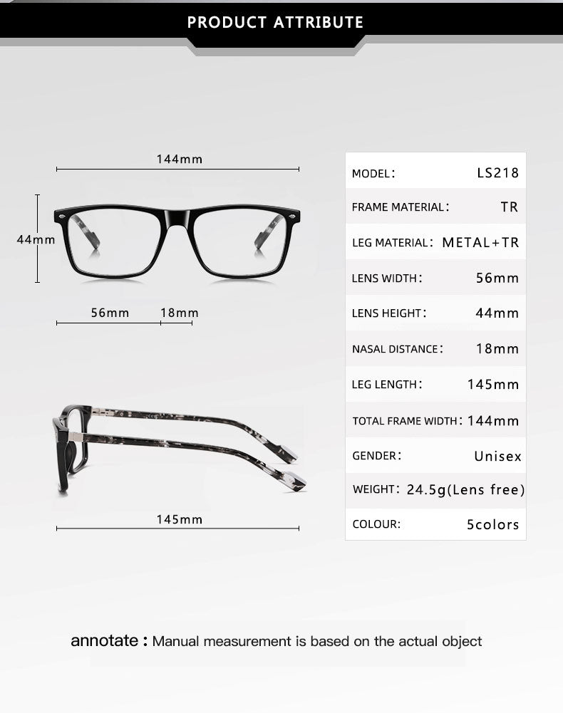 Vicky Mens Full Rim Square Tr 90 Titanium Reading Glasses 77218 — view 1 | Vicky at FuzWeb