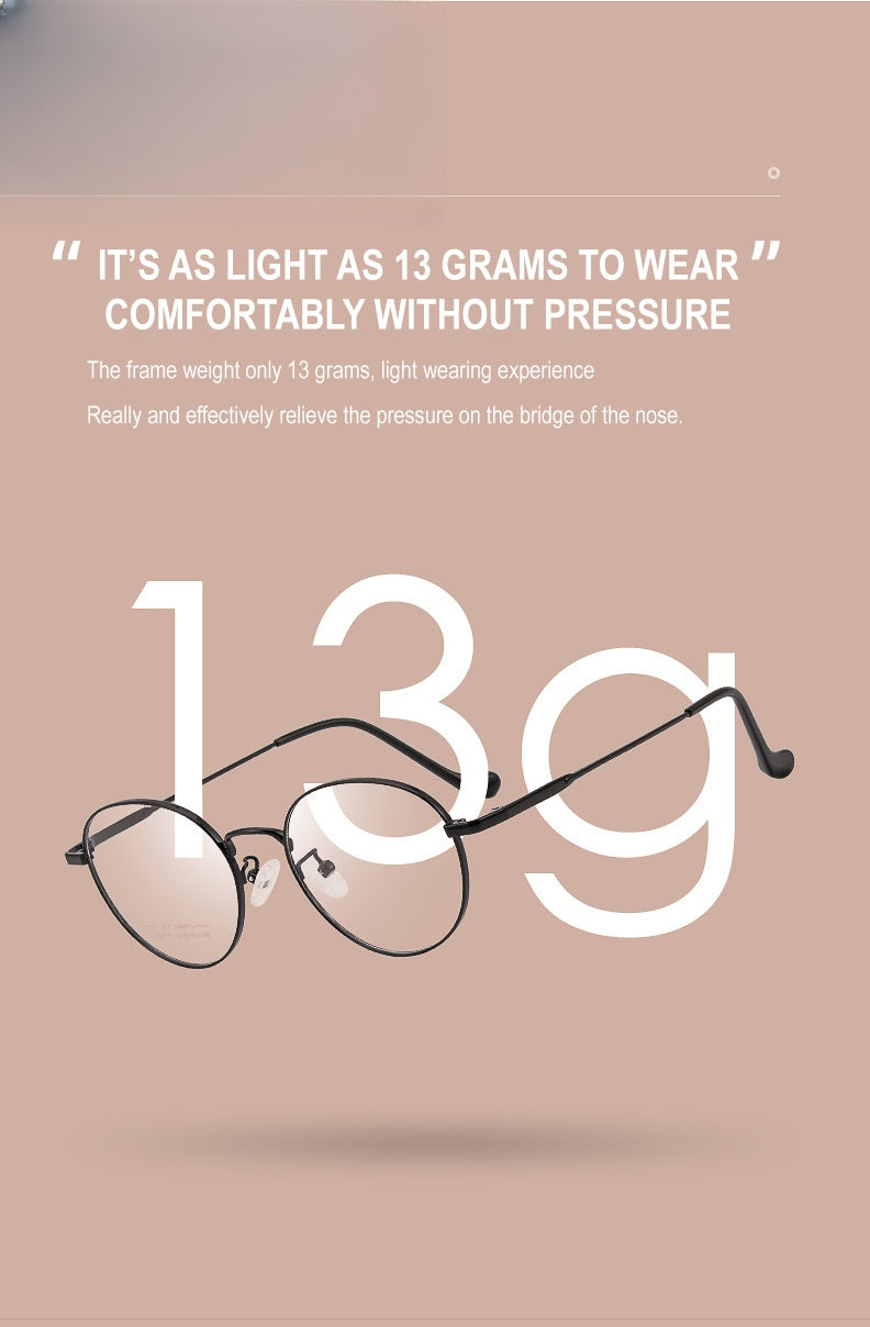 Chashma Ottica Unisex Full Rim Oval Stainless Steel Eyeglasses A017.
