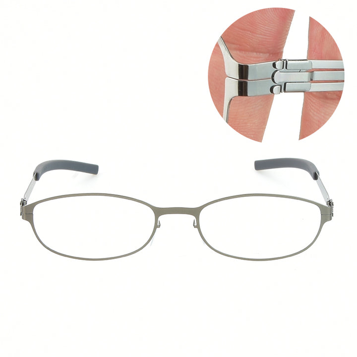 Aimee Womens Full Rim Oval Round Screwless Steel Eyeglasses 71003 — view 2 | Aimee at FuzWeb