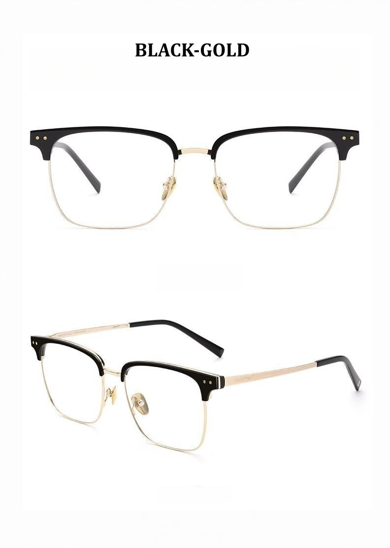 Chashma Ochki Unisex Full Rim Big Square Titanium Tr 90 Eyeglasses 881036 — view 4 | Chashma Ochki at FuzWeb
