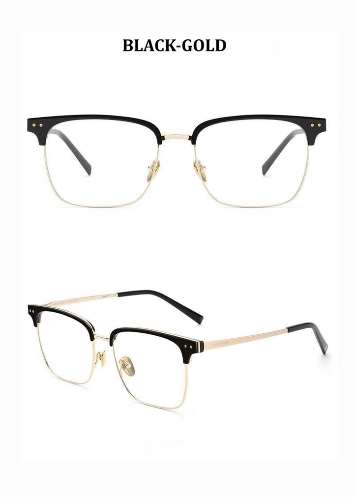 Chashma Ochki Unisex Full Rim Big Square Titanium Tr 90 Eyeglasses 881036 — view 4 | Chashma Ochki at FuzWeb