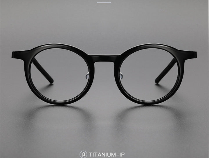 Aimee Womens Full Rim Round Titanium Acetate Eyeglasses 481846 — view 2 | Aimee at FuzWeb