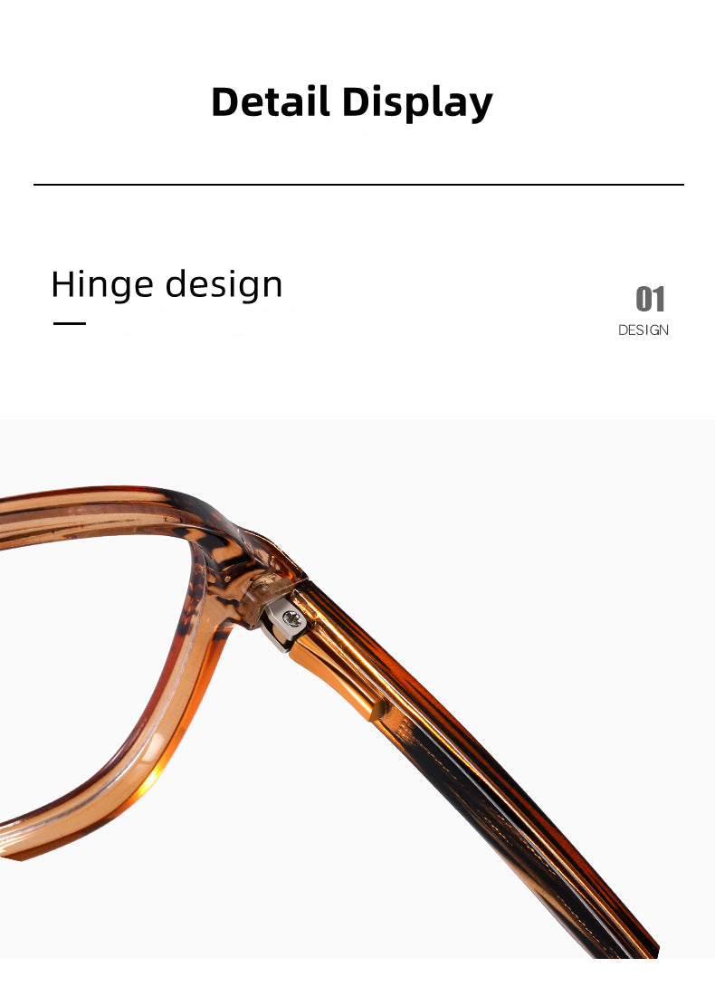 Kocolior Unisex Full Rim Square Double Bridge Tr 90 Titanium Photochromic Reading Glasses 821206.