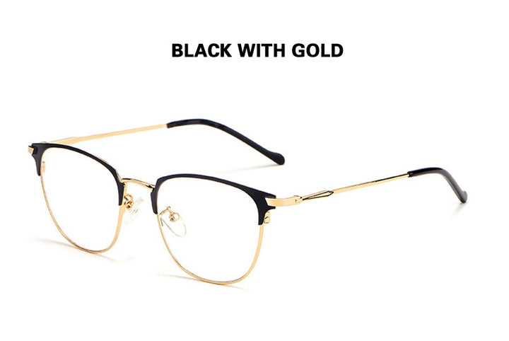 Chashma Ochki Unisex Full Rim Oval Square Alloy Eyeglasses 883389.