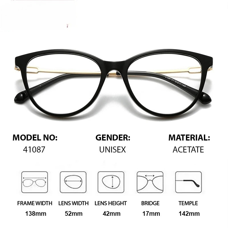 Chashma Ochki Womens Full Rim Cat Eye Acetate Eyeglasses 341087 — view 2 | Chashma Ochki at FuzWeb