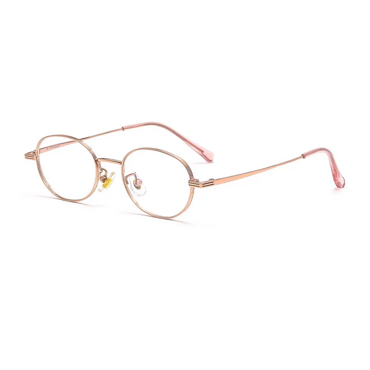 Gmei Optical K5015 women's oval titanium prescription eyeglasses — view 4