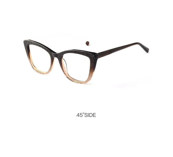 Hotochki Womens Full Rim Cat Eye TR-90 Resin Acetate Frame Eyeglasses Z508 — view 22 | Hotochki at FuzWeb