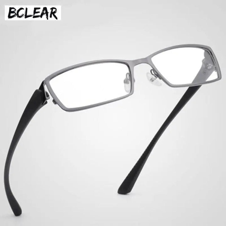 Bclear Men Titanium Alloy Metal Eyeglasses Full Rim Eyewear S1976 — view 1 | Bclear at FuzWeb