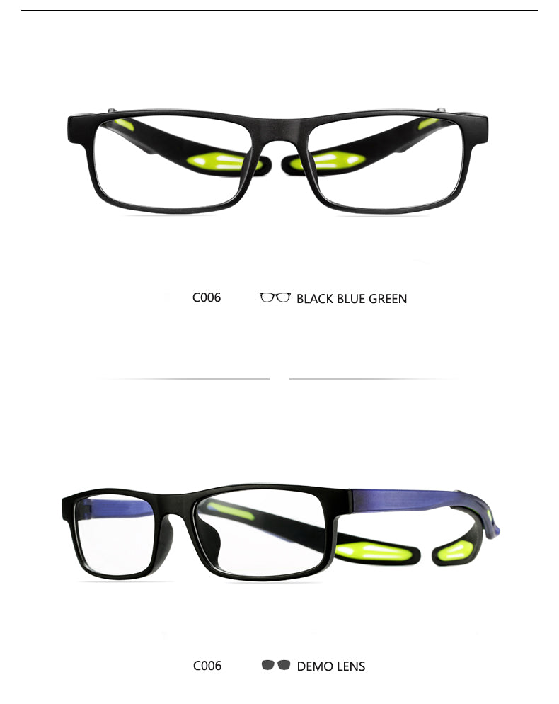 Oveliness Unisex Full Rim Square Tr 90 Titanium Sport Eyeglasses Olad55p — view 9 | Oveliness at FuzWeb