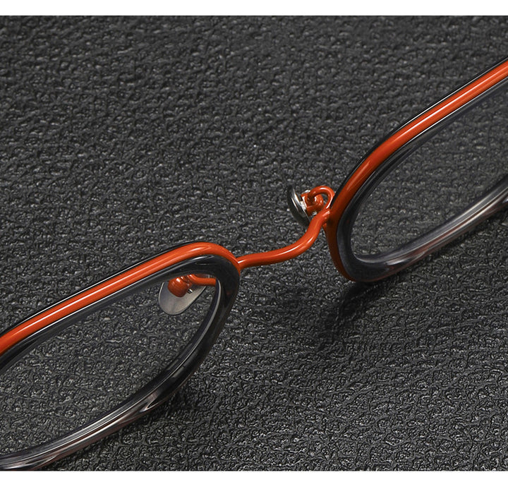 Krasivyy Womens Full Rim Square Titanium Acetate Eyeglasses 45962 — view 2 | Krasivyy at FuzWeb