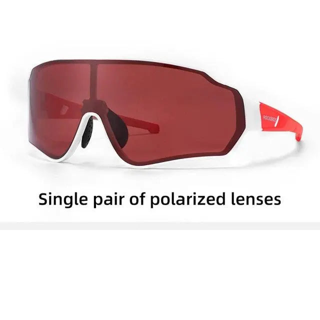 Rockbros Unisex Full Rim Rectangle Acetate Polarized Cycling Sunglasses 1000.