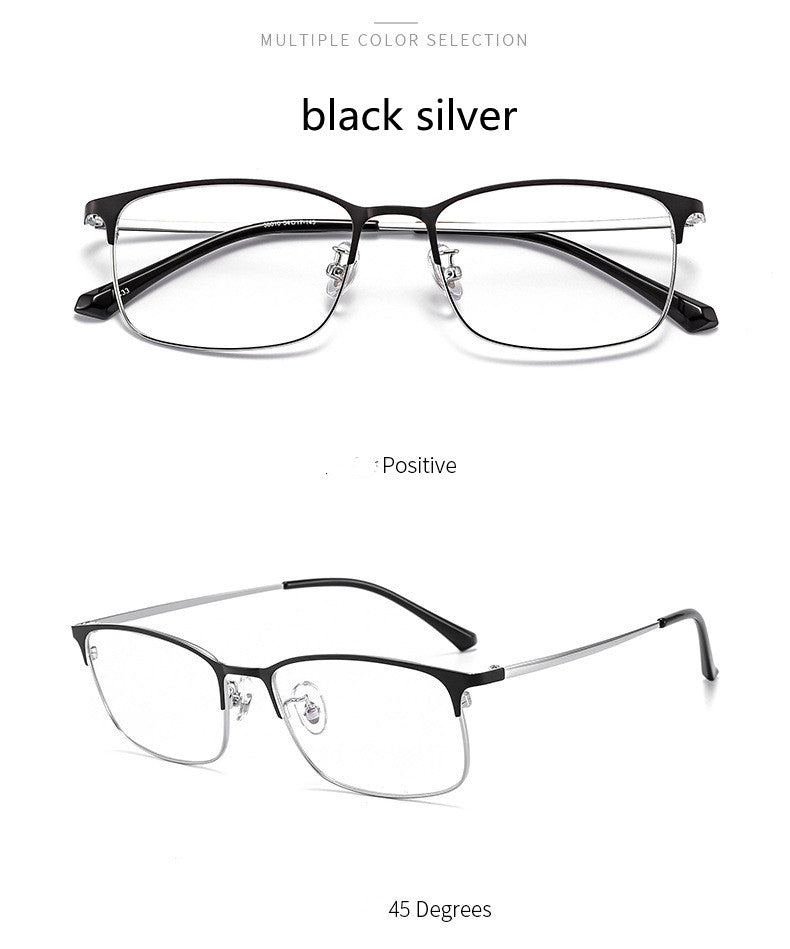 Kocolior Unisex Full Rim Square Alloy Hyperopic Reading Glasses 38010.