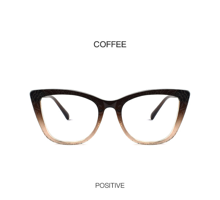 Hotochki Womens Full Rim Cat Eye TR-90 Resin Acetate Frame Eyeglasses Z508 — view 12 | Hotochki at FuzWeb