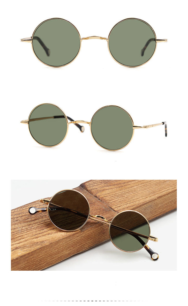 Hdcrafter Unisex Full Rim Round Alloy Polarized Sunglasses Ps7087s — view 7 | Hdcrafter Sunglasses at FuzWeb