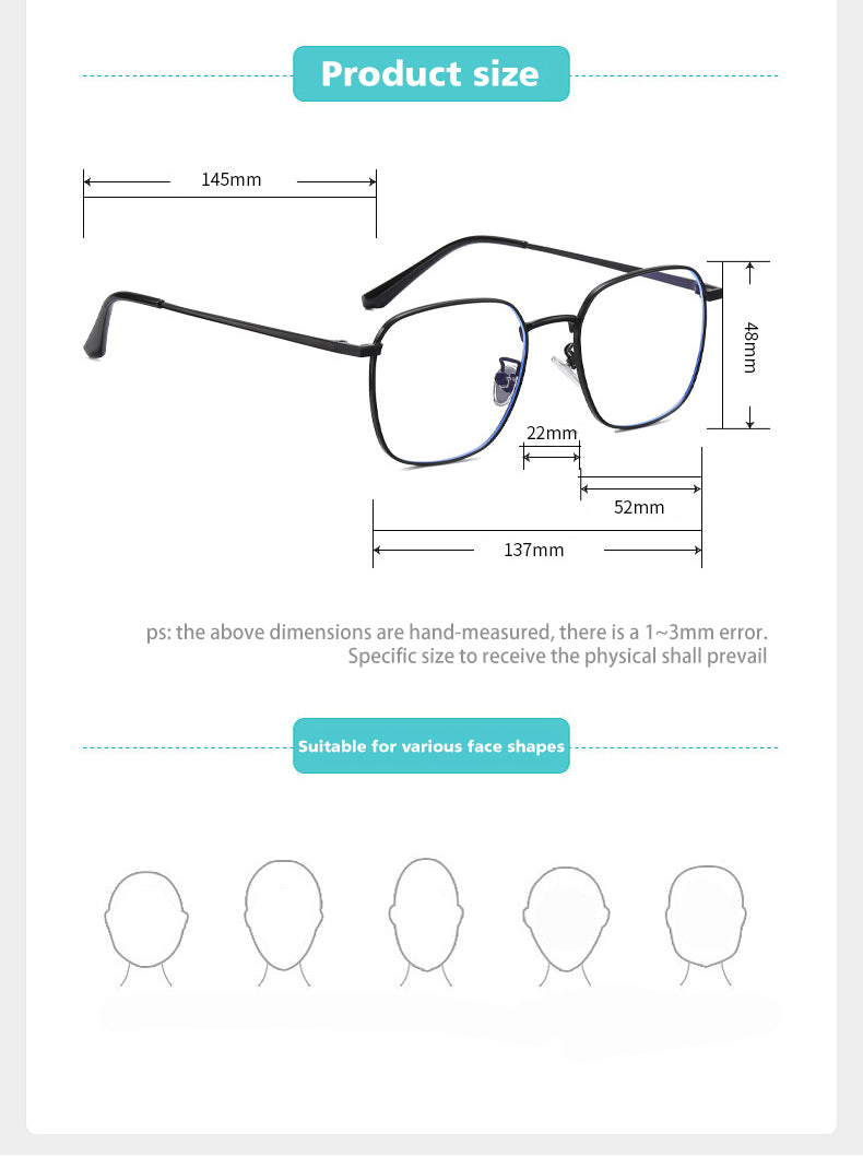 Vicky Womens Full Rim Polygon Square Steel Reading Glasses 618322 — view 2 | Vicky at FuzWeb