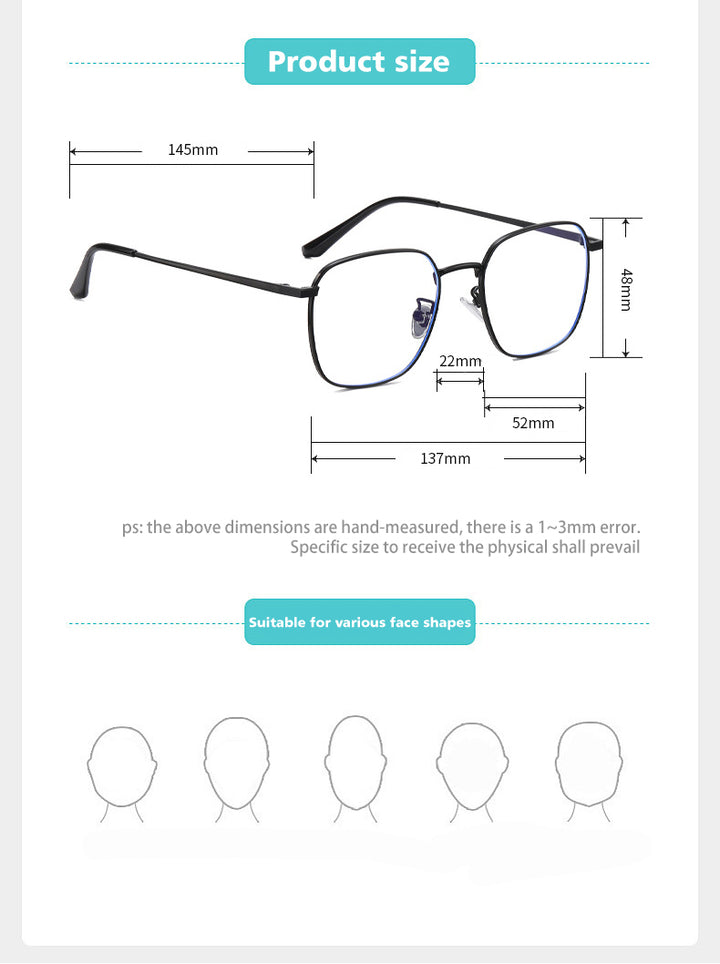 Vicky Womens Full Rim Polygon Square Steel Reading Glasses 618322 — view 2 | Vicky at FuzWeb