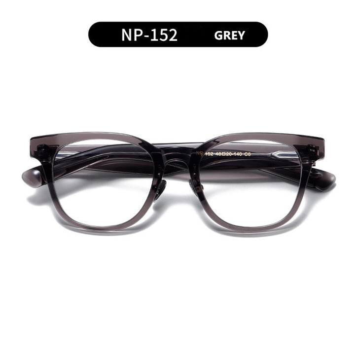 Aimee Unisex Full Rim Square Titanium Acetate Eyeglasses 14152 — view 12 | Aimee at FuzWeb