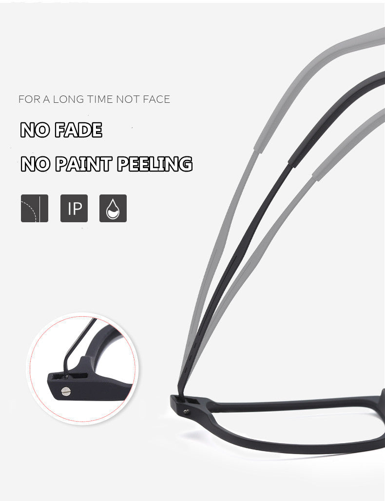 Kocolior Unisex Full Rim Square Tr 90 Titanium Hyperopic Reading Glasses F3003.