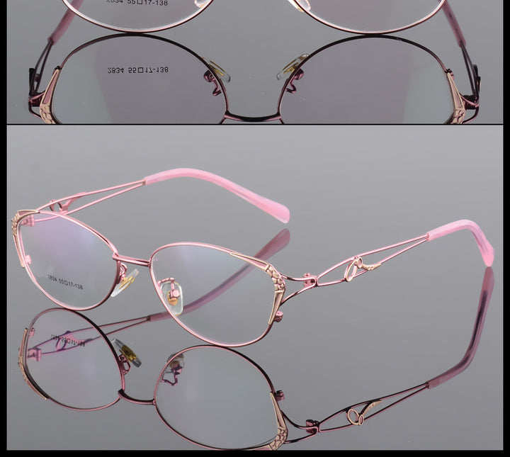 Womens Full Rim Eyeglasses Alloy Frame S2834 — view 15 | Bclear at FuzWeb