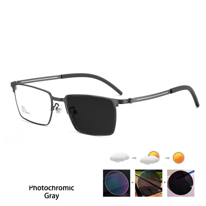 Kocolior Unisex Full Rim Polygon Square Alloy Reading Glasses 79996.