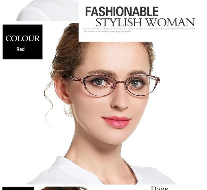 Womens Full Rim Eyeglasses Alloy Frame S2834 — view 8 | Bclear at FuzWeb