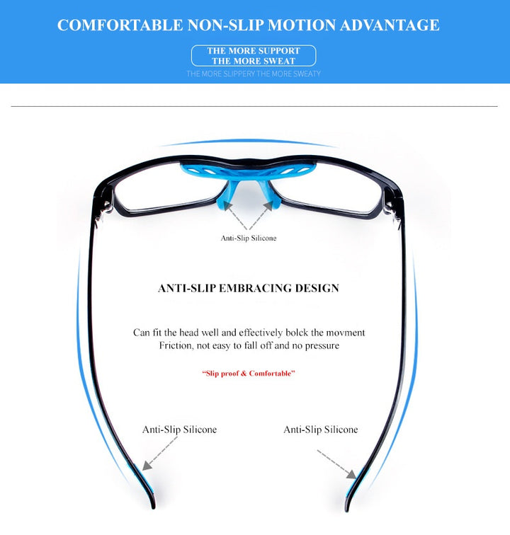 Chashma Ottica Unisex Full Rim Square Tr 90 Titanim Sport Goggle Eyeglasses 010.