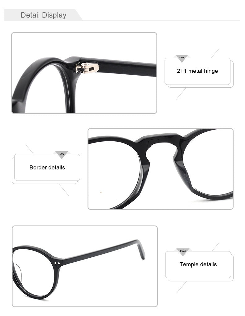 Chashma Ochki Womens Full Rim Round Acetate Alloy Eyeglasses 37924 — view 2 | Chashma Ochki at FuzWeb