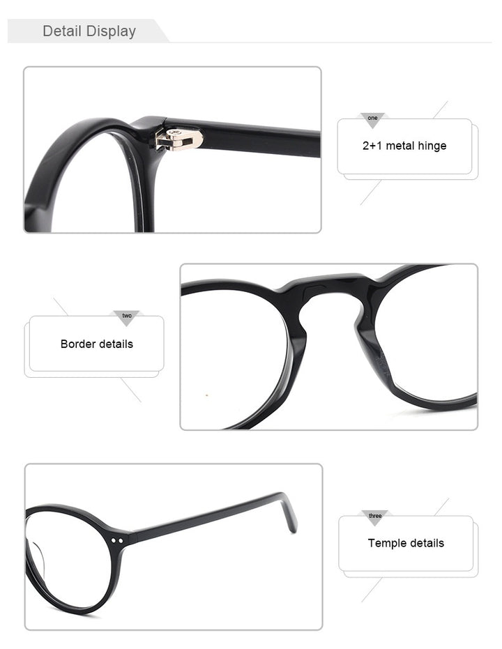 Chashma Ochki Womens Full Rim Round Acetate Alloy Eyeglasses 37924 — view 2 | Chashma Ochki at FuzWeb