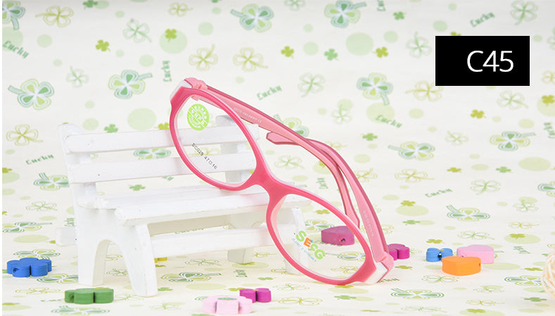 Secg Unisex Youths Full Rim Round Tr 90 Silicone Eyeglasses 3029 — view 4 | Secg at FuzWeb