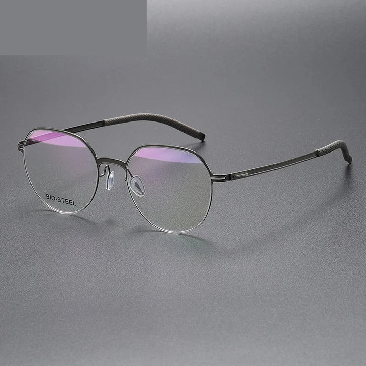 Chashma Ottica Unisex Full Rim Titanium Prescription Eyeglasses 460