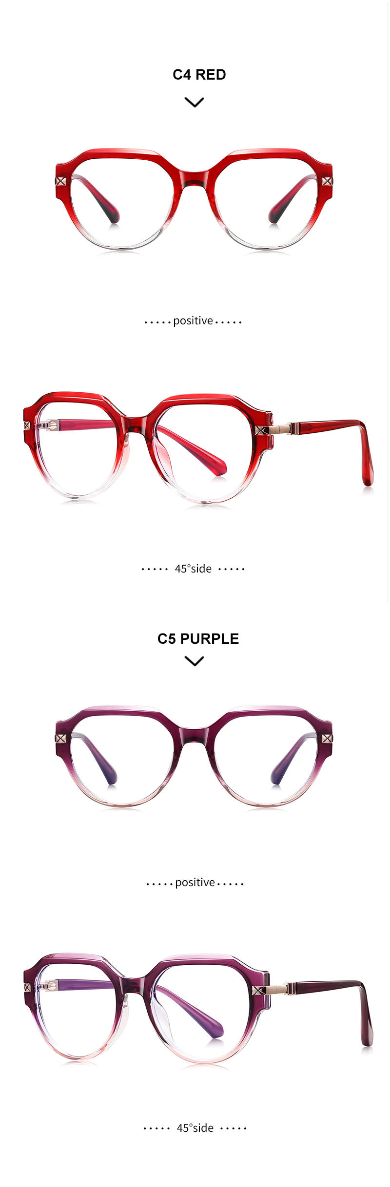 Kansept Unisex Full Rim Oval Tr 90 Frames 052520 FuzWeb