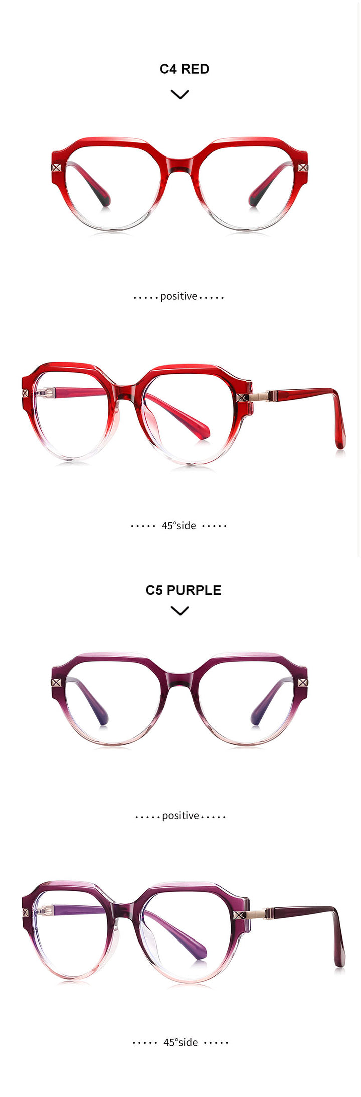 Kansept Unisex Full Rim Oval Tr 90 Frames 052520 FuzWeb